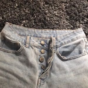 Brandy Melville light wash mom jeans